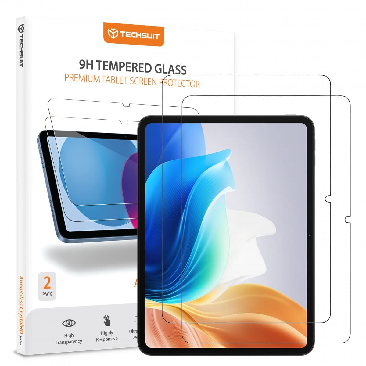 Techsuit - ochranné sklo ArmorGlass CrystalHD (2 ks) - OnePlus Pad Go / Oppo Pad Air2 / Oppo Pad Neo - čiré - náhled 1