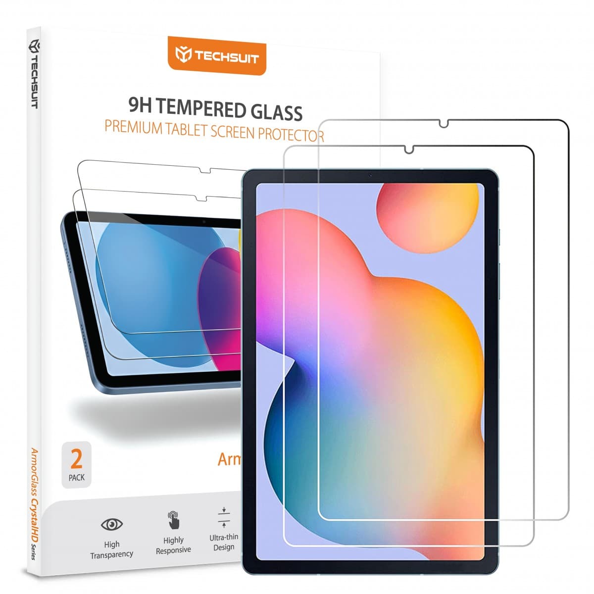 Techsuit - ochranné sklo ArmorGlass CrystalHD (2 ks) - Samsung Galaxy Tab S6 Lite (2020/2022/2024) - čiré - náhled 1