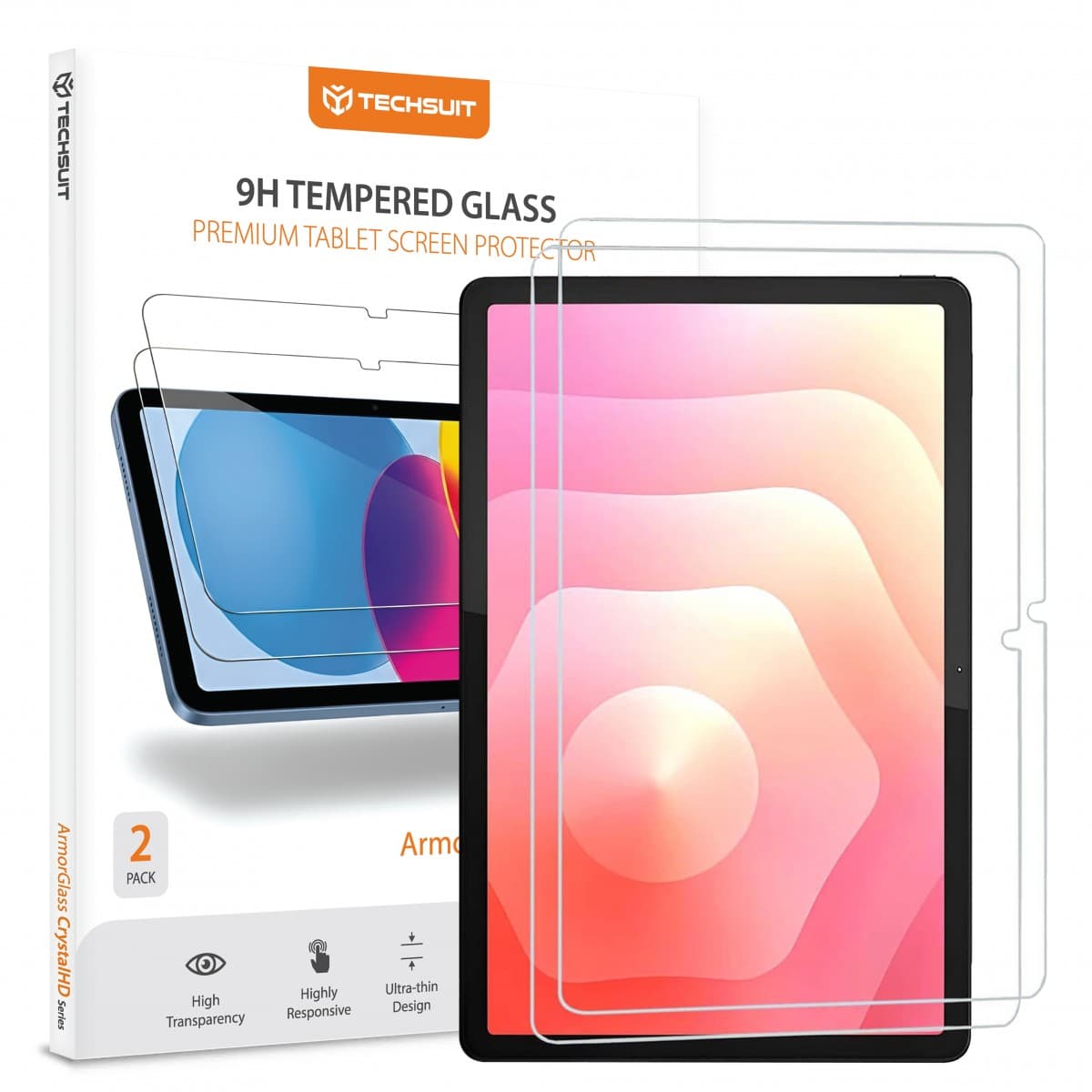 Techsuit - ArmorGlass CrystalHD (2 kusy) - Samsung Galaxy Tab S11 - čirá - náhled 1