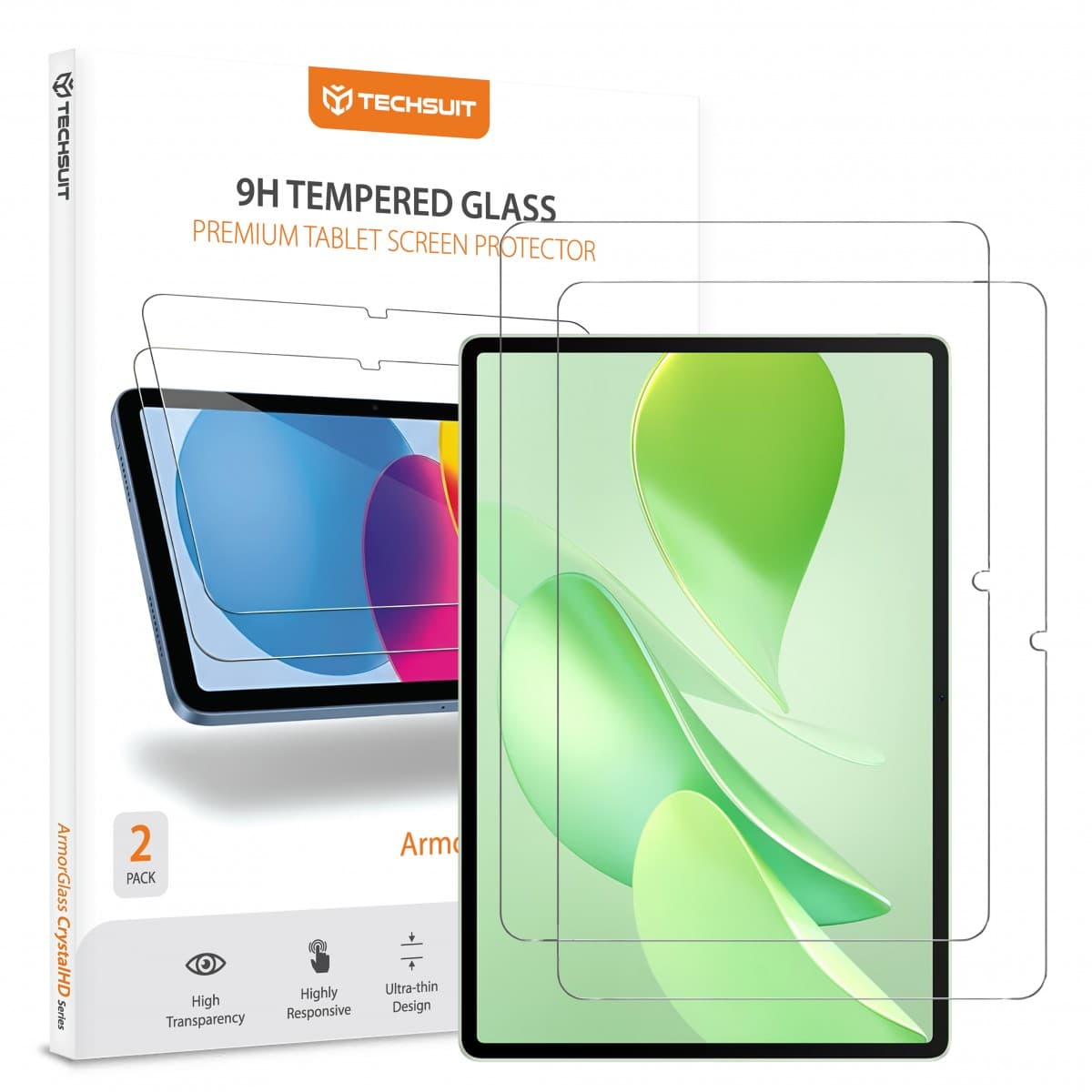 Techsuit - ochranné sklo ArmorGlass CrystalHD (2 ks) - Huawei MatePad 12 X (2025) - čiré - náhled 1