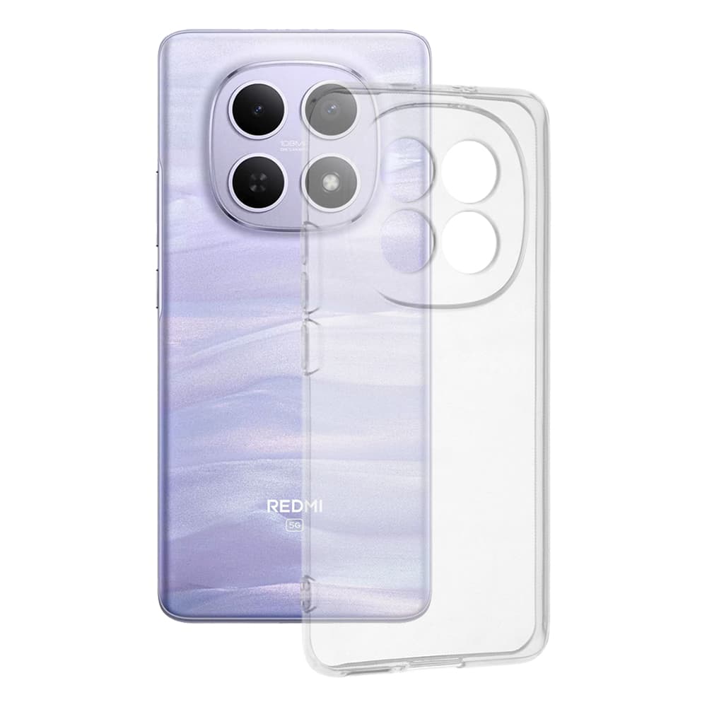 Techsuit - Clear Silicone - Xiaomi Redmi Note 15 5G / Poco M8 5G - Transparent - náhled 1