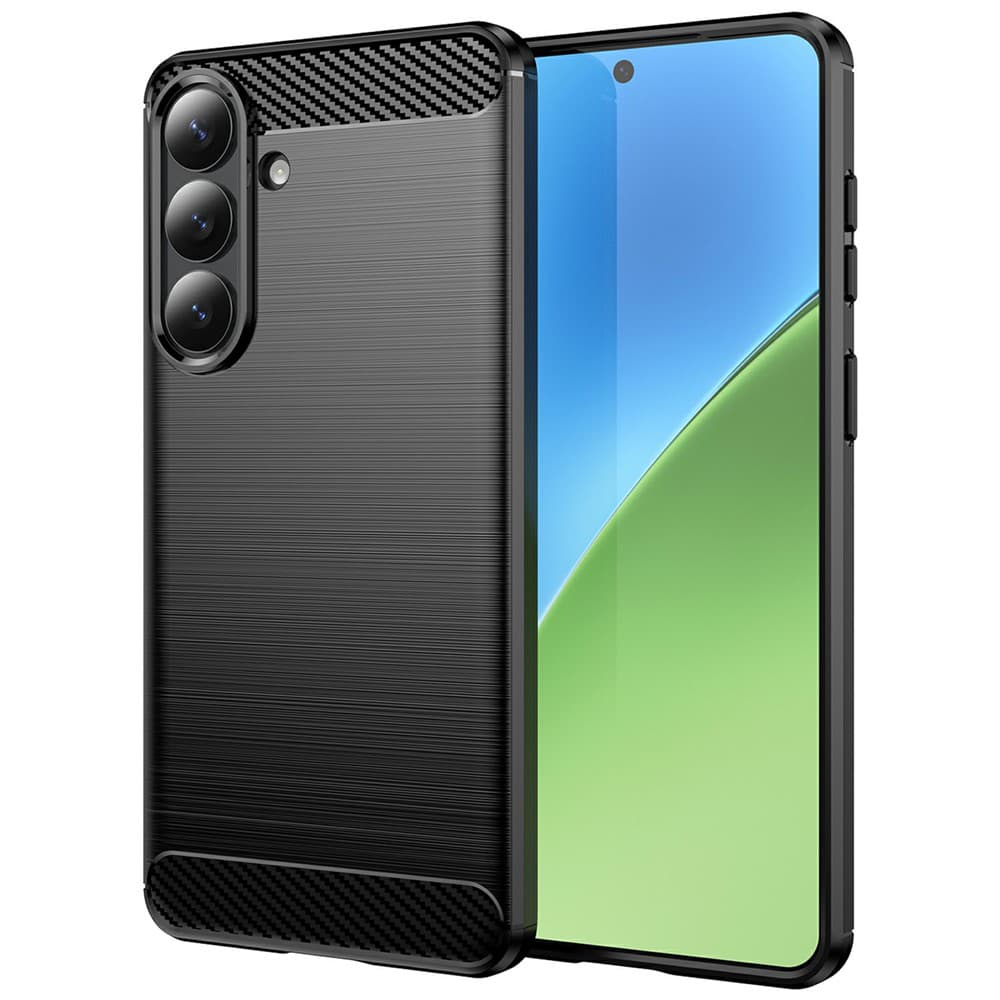 Techsuit - karbonový silikon - Samsung Galaxy S26 Plus - černá - náhled 1