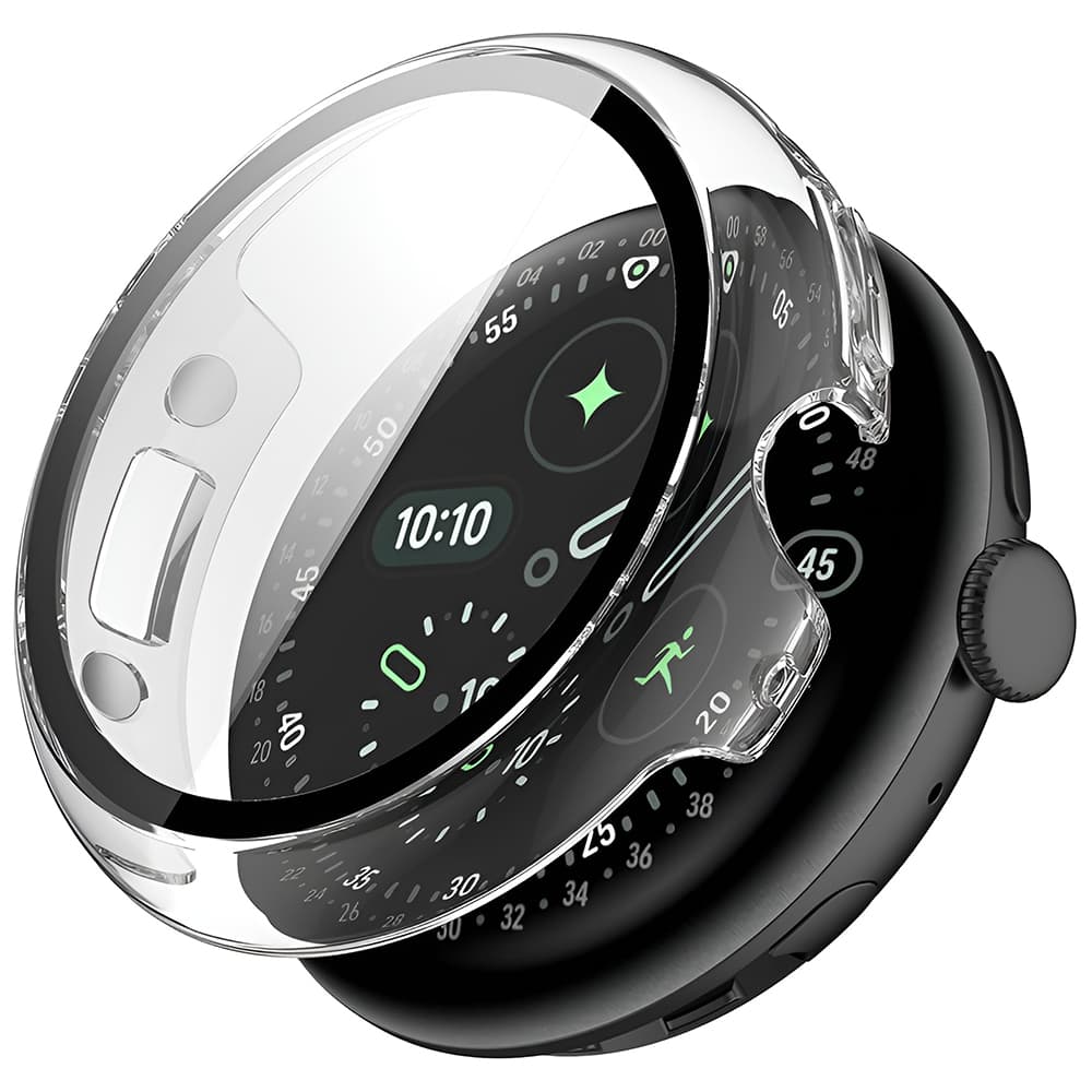 Techsuit - pouzdro Defense360 Pro + ochrana displeje - Google Pixel Watch 4 45mm - čiré - náhled 1