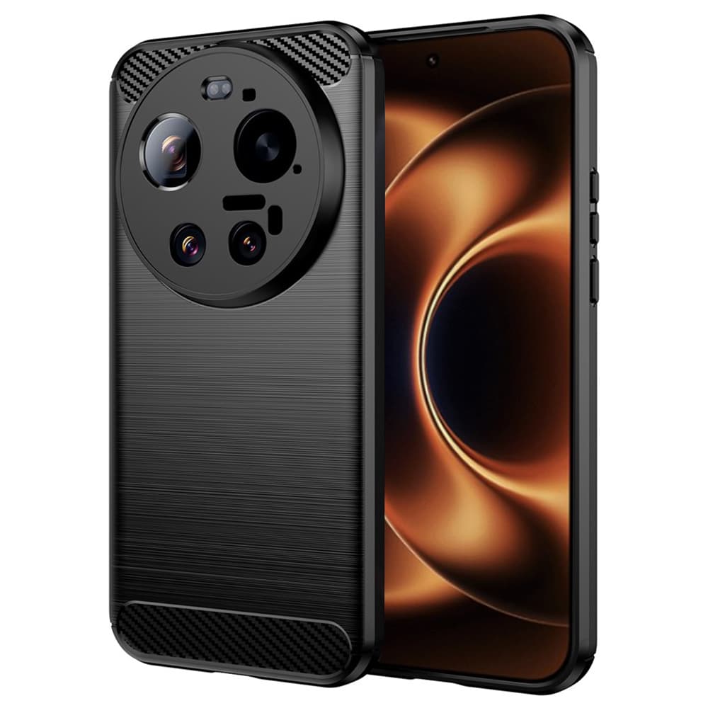 Techsuit - karbonový silikon - Xiaomi 17 Ultra - černá - náhled 1