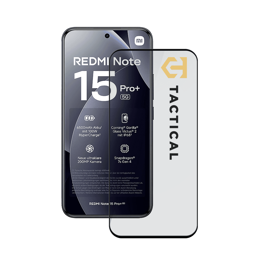 Tvrzené sklo Tactical Glass Shield 5D pro Xiaomi Redmi Note 15 Pro+ 4G/5G Black - náhled 1