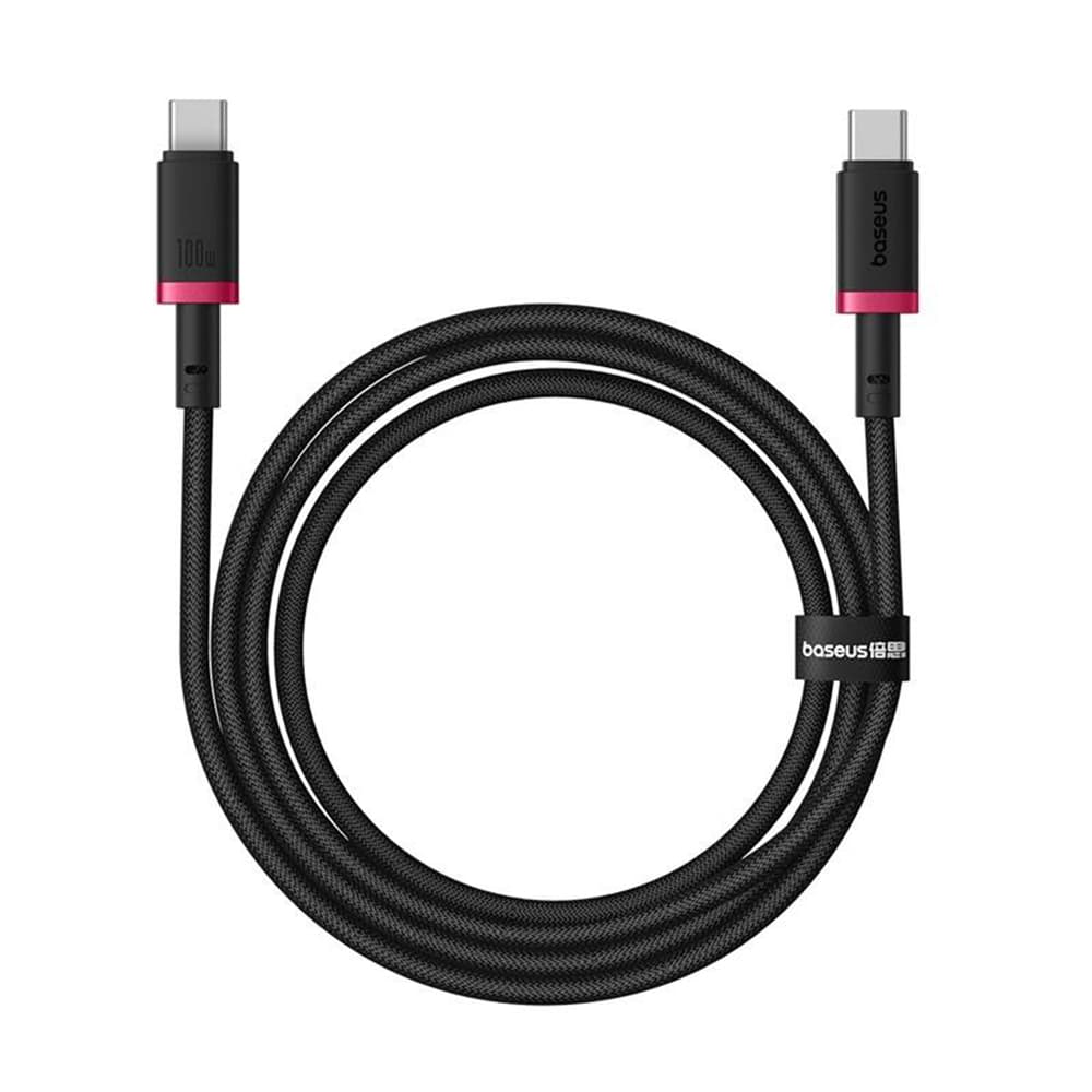 Baseus - datový kabel Dura Series (P10377803U01-01) - pro MacBook, Type-C, rychlé nabíjení, PD 100W, 480Mbps, 1m - červeno-černý - náhled 1