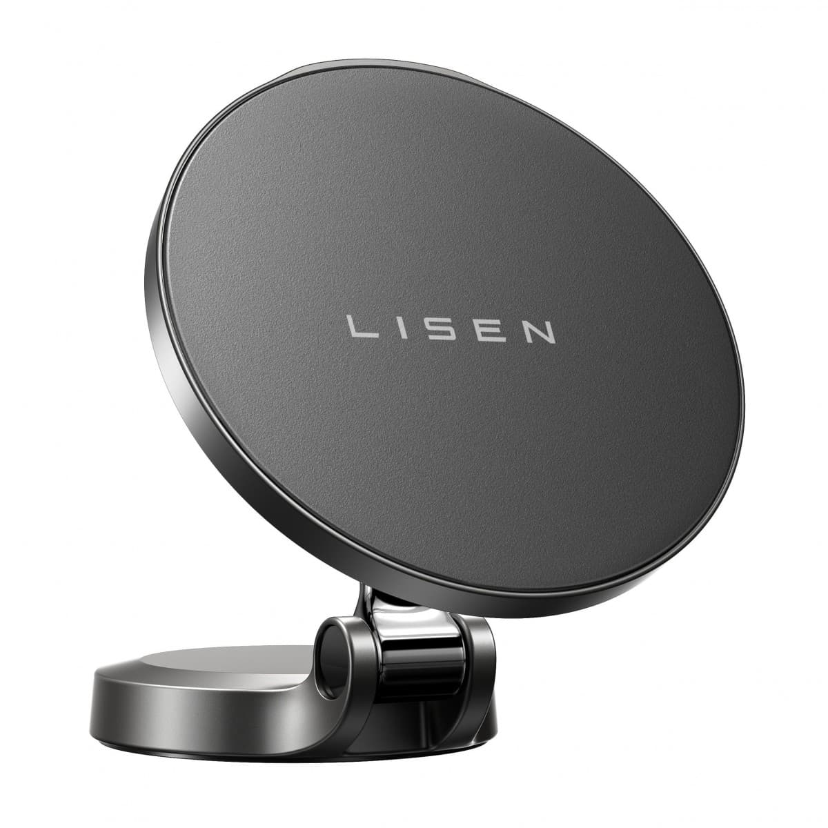 Lisen - držák do auta s bezdrátovým nabíjením (YL0223090006) - magnetický, na palubní desku, univerzální, elegantní, 15W - černý - náhled 1