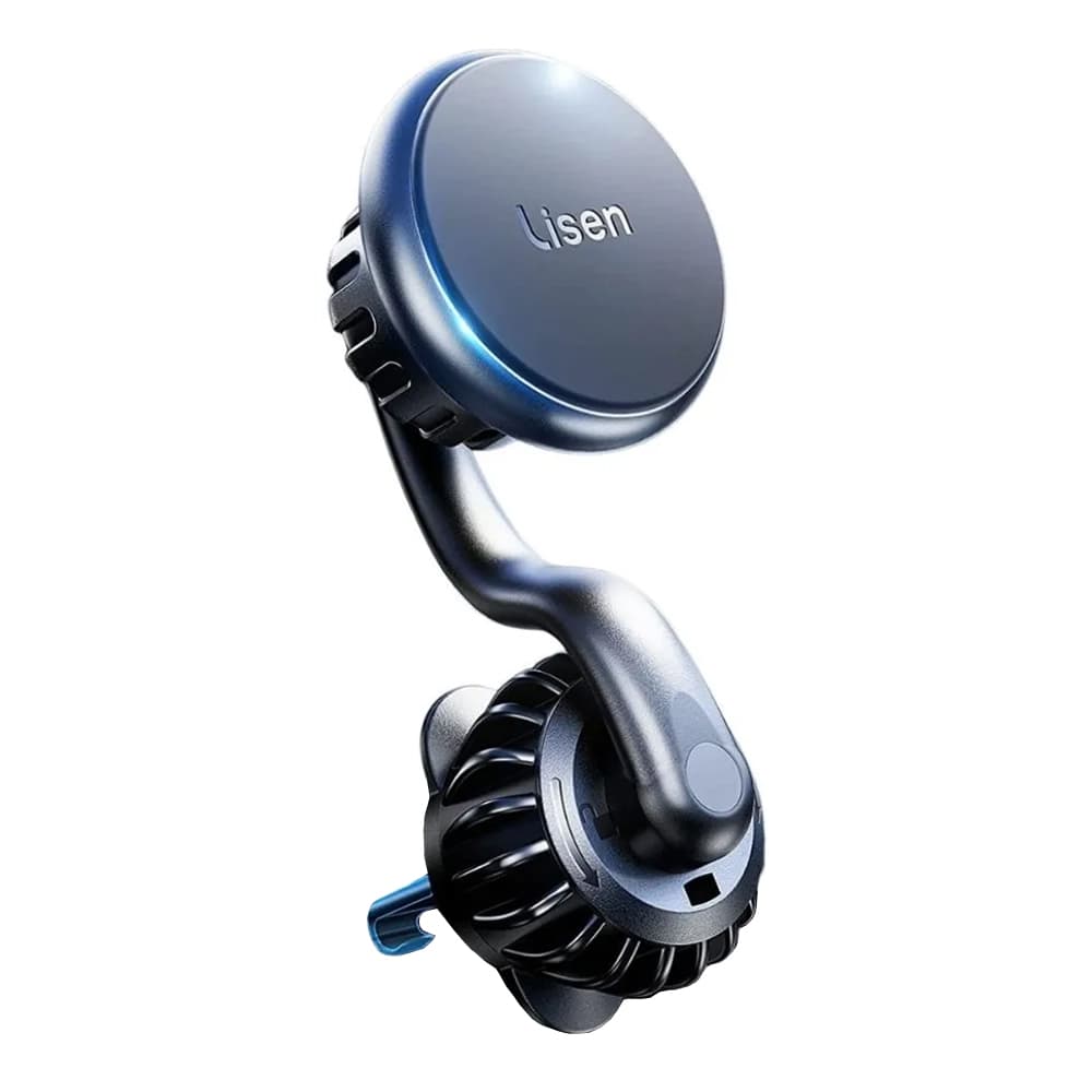 Lisen - držák do auta (YL0222060002) - MagSafe, do mřížky ventilace, univerzální, s polohováním, bezpečné uchycení, magnety N52 - černá - náhled 1
