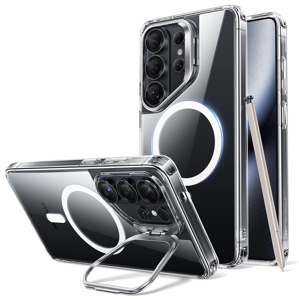 ESR - Classic Hybrid HaloLock Kickstand - Samsung Galaxy S26 Ultra - průhledný - náhled 1