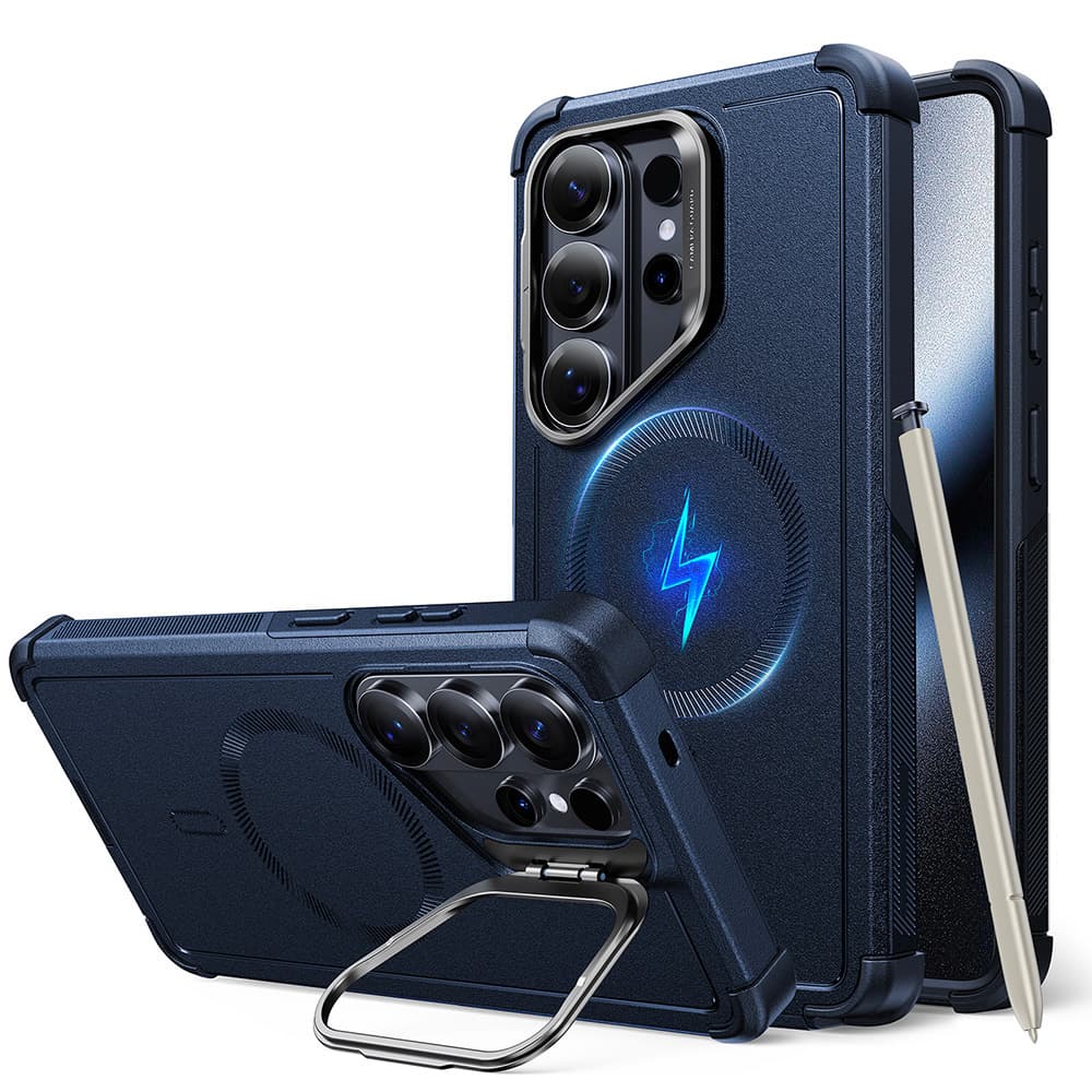 ESR Cyber Armor Kickstand pro Samsung Galaxy S26 Ultra, modrá - náhled 1