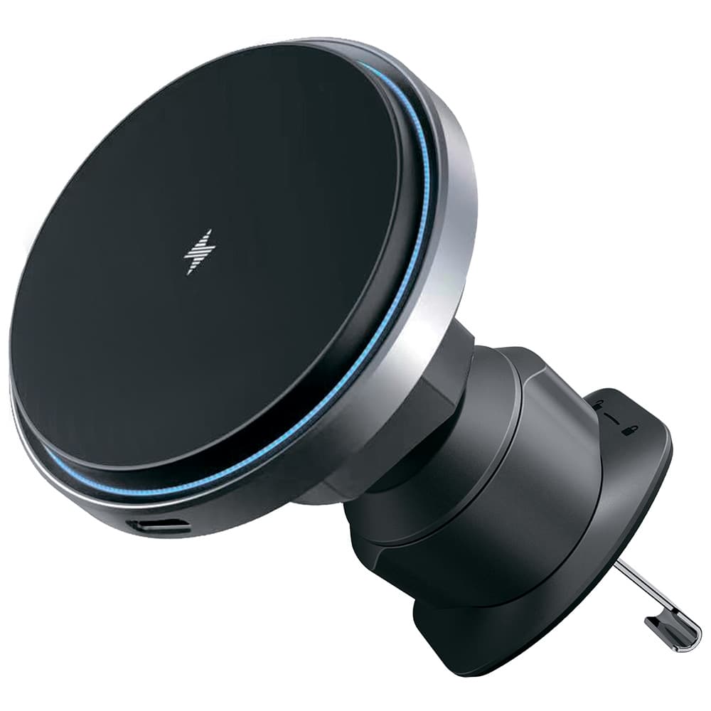 Proove - Držák do auta s bezdrátovým nabíjením Magic Circle Pro (WHMP15010001) - MagSafe, do mřížky ventilace, 360, Qi2 15W, LED - černá - náhled 1