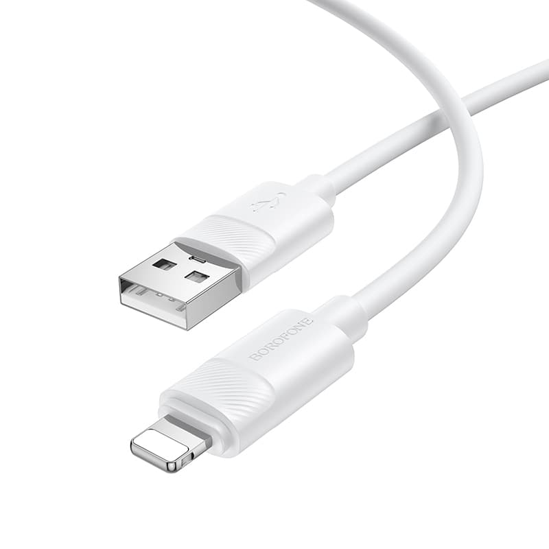 Kabel Borofone BX123 Leya - USB to Lightning - 12W 2,4A 1 m bílý - náhled 1