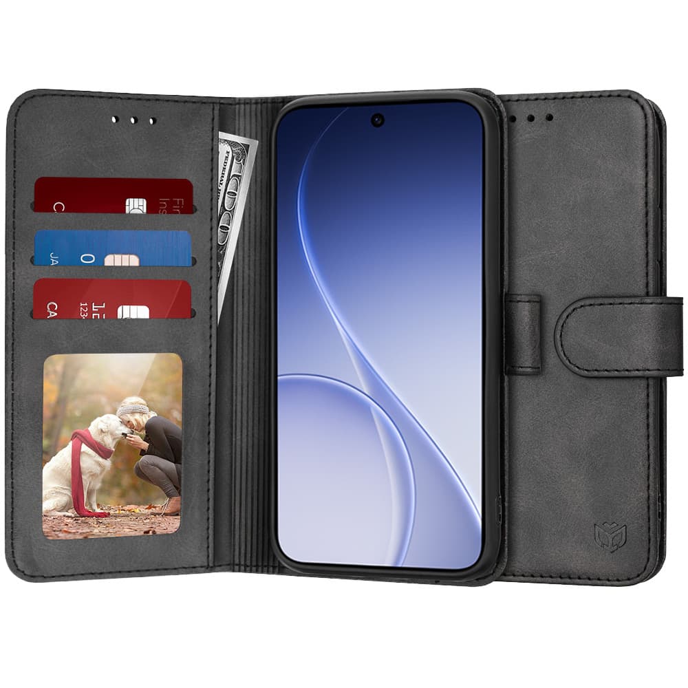 Techsuit - knížkové pouzdro - Oppo Reno15 F / Reno15 FS 5G - černá - náhled 1
