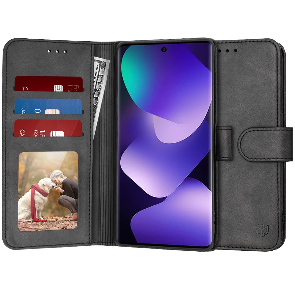 Techsuit - knížkové pouzdro - Xiaomi Redmi Note 15 5G / Note 15 4G / Poco M8 5G - černé - náhled 1