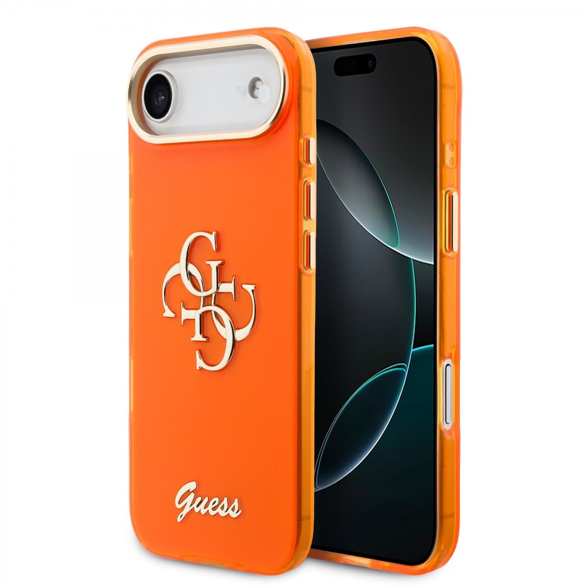 Zadní kryt Guess IML 4G Script Metal Logo pro iPhone Air Orange - náhled 1