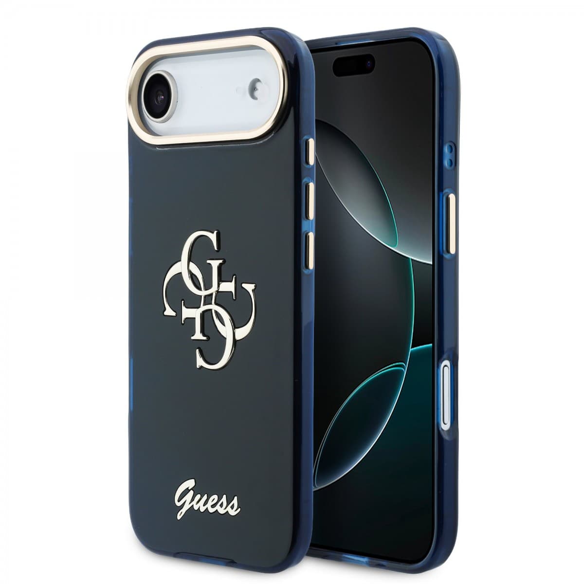 Zadní kryt Guess IML 4G Script Metal Logo pro iPhone Air Blue - náhled 1