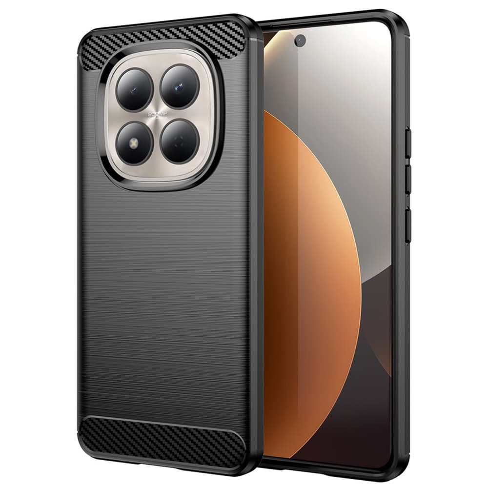 Techsuit - karbonové silikonové pouzdro - Xiaomi Redmi Note 15 Pro 5G - černé - náhled 1