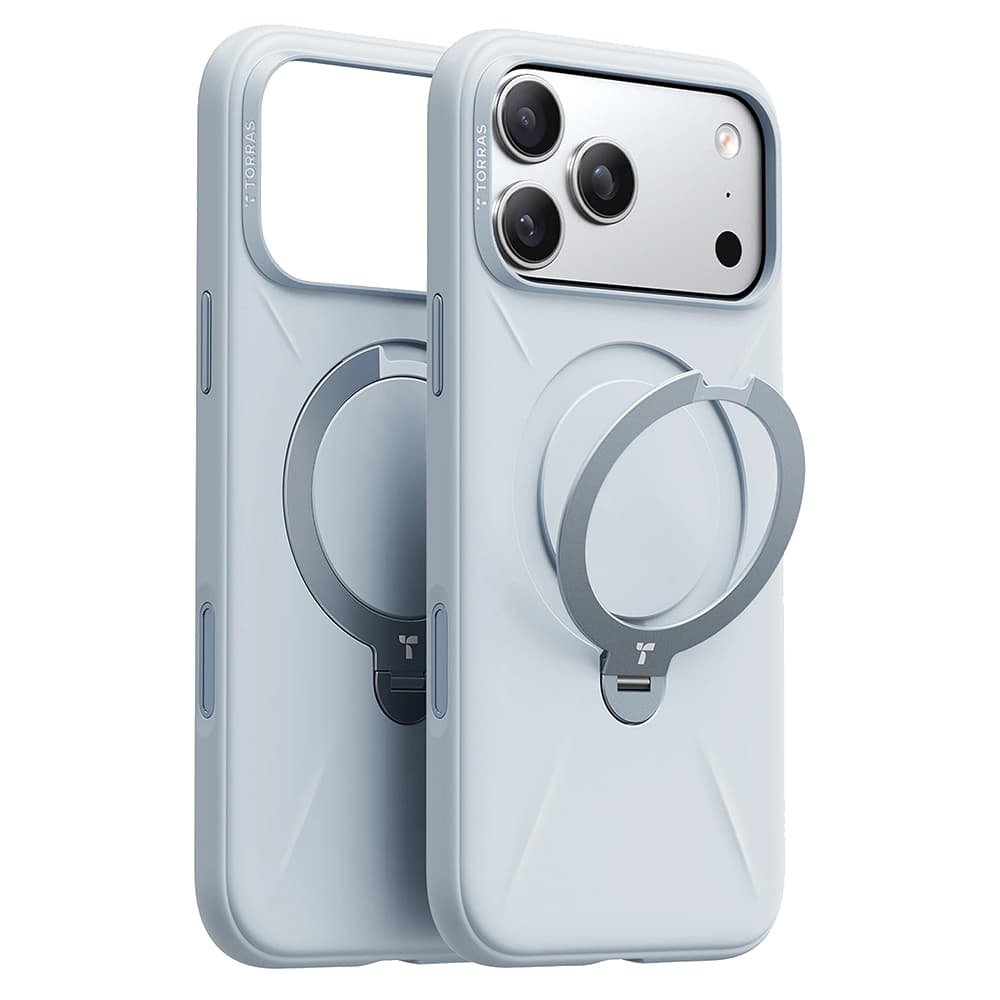 Torras - QPRO Silicone Series - iPhone 17 Pro - světle modrá - náhled 1