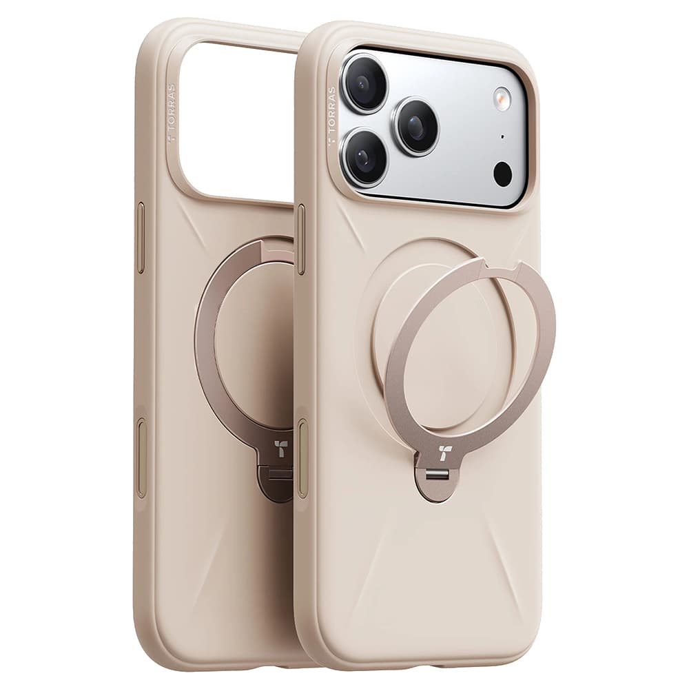 Torras QPRO silicone series pro iPhone 17 Pro, dezertní zlatá - náhled 1