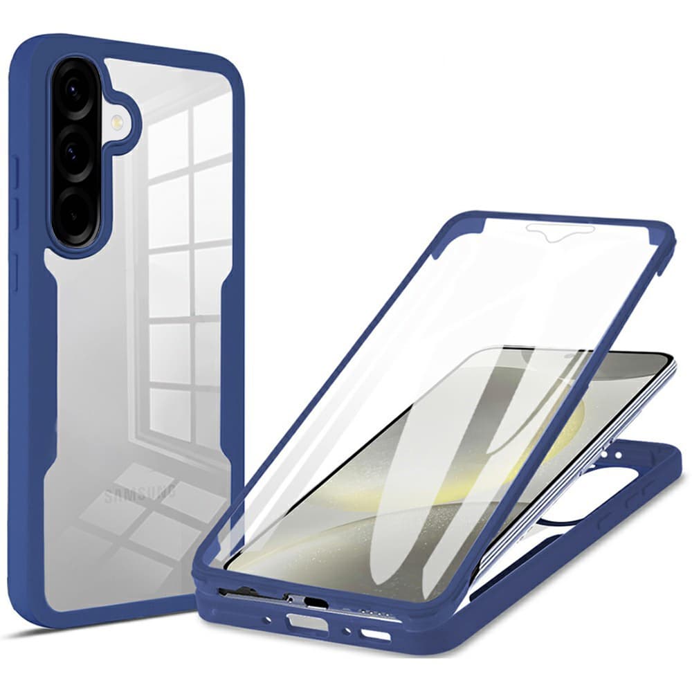 Techsuit - pouzdro ColorVerse 360 Series s ochrannou fólií - Samsung Galaxy A37 5G - modrá - náhled 1