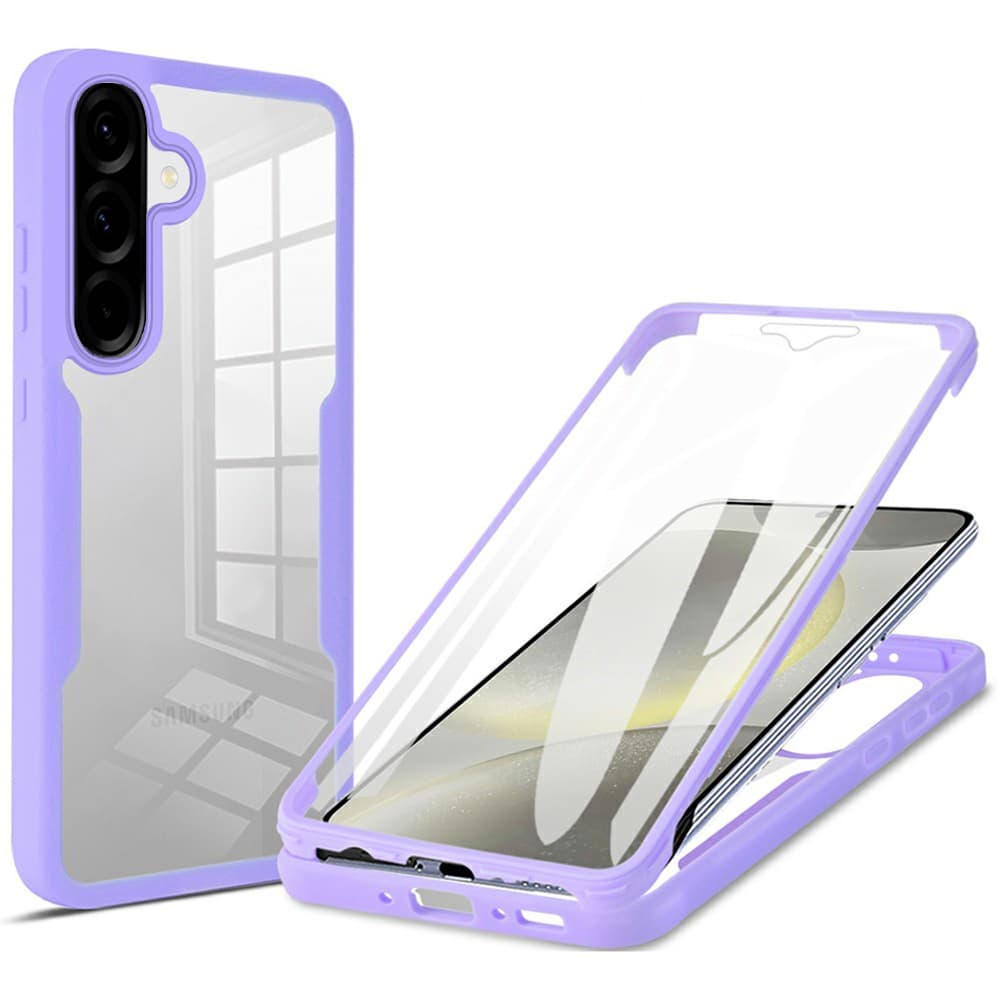 Techsuit - pouzdro ColorVerse 360 Series + ochranná fólie - Samsung Galaxy A37 5G - fialová - náhled 1