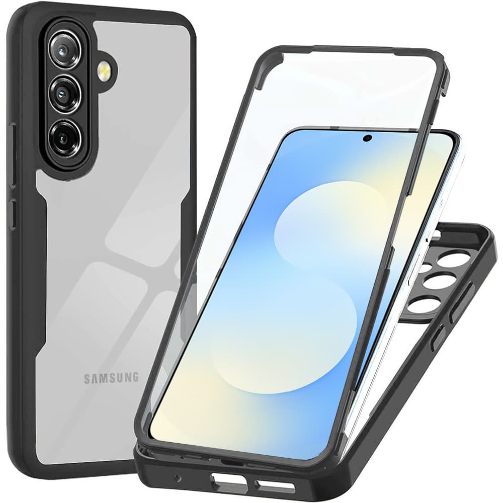 Techsuit - ColorVerse 360 Series + ochranné sklo pro Samsung Galaxy A57 5G - černá - náhled 1