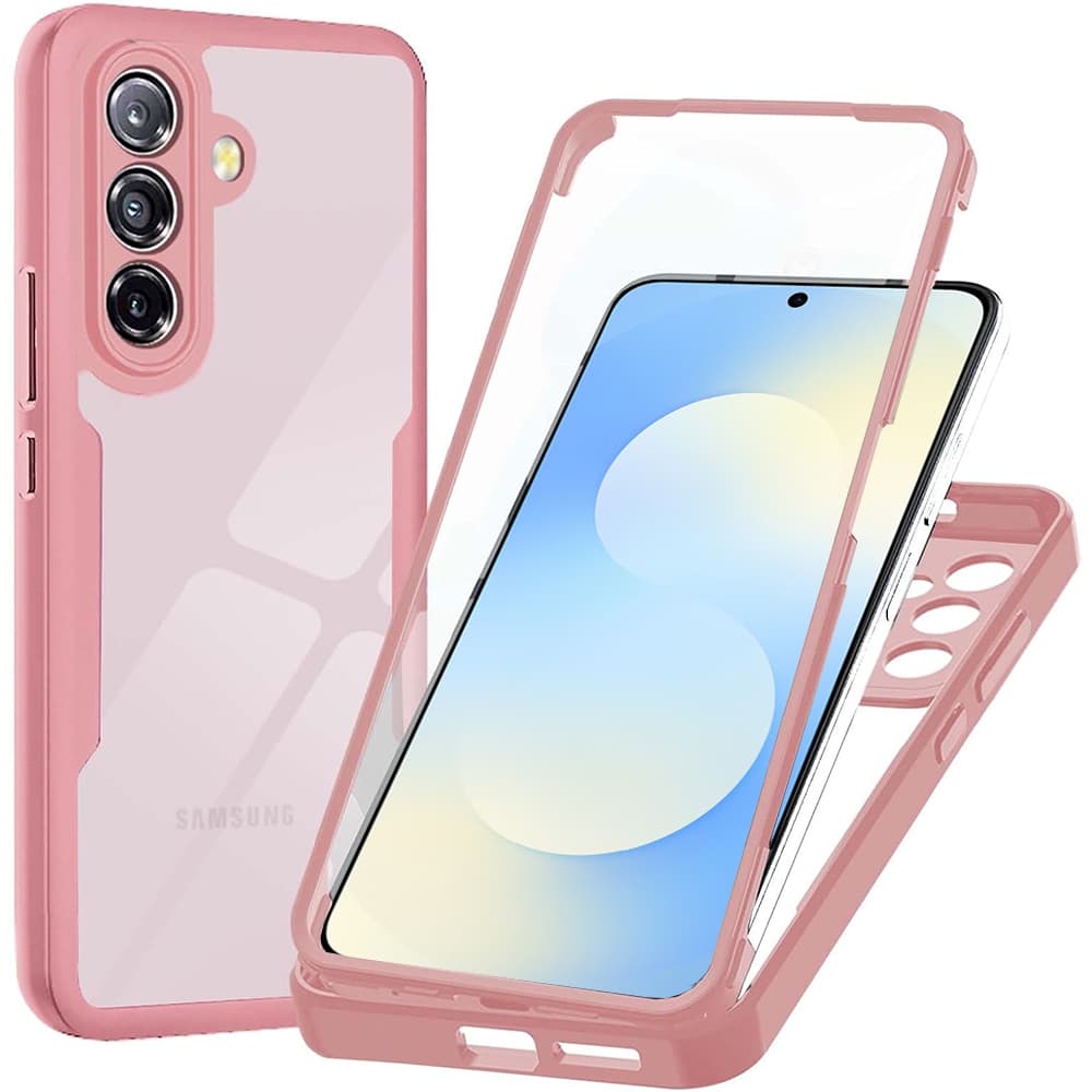 Techsuit - ColorVerse 360 Series + ochranná fólie - Samsung Galaxy A57 5G - růžová - náhled 1