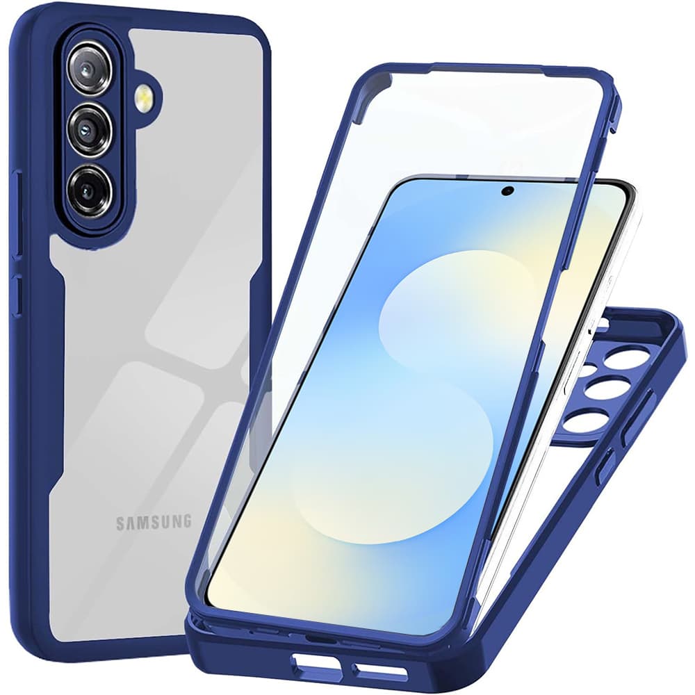 Techsuit - pouzdro ColorVerse 360 Series + ochrana displeje pro Samsung Galaxy A57 5G - modrá - náhled 1