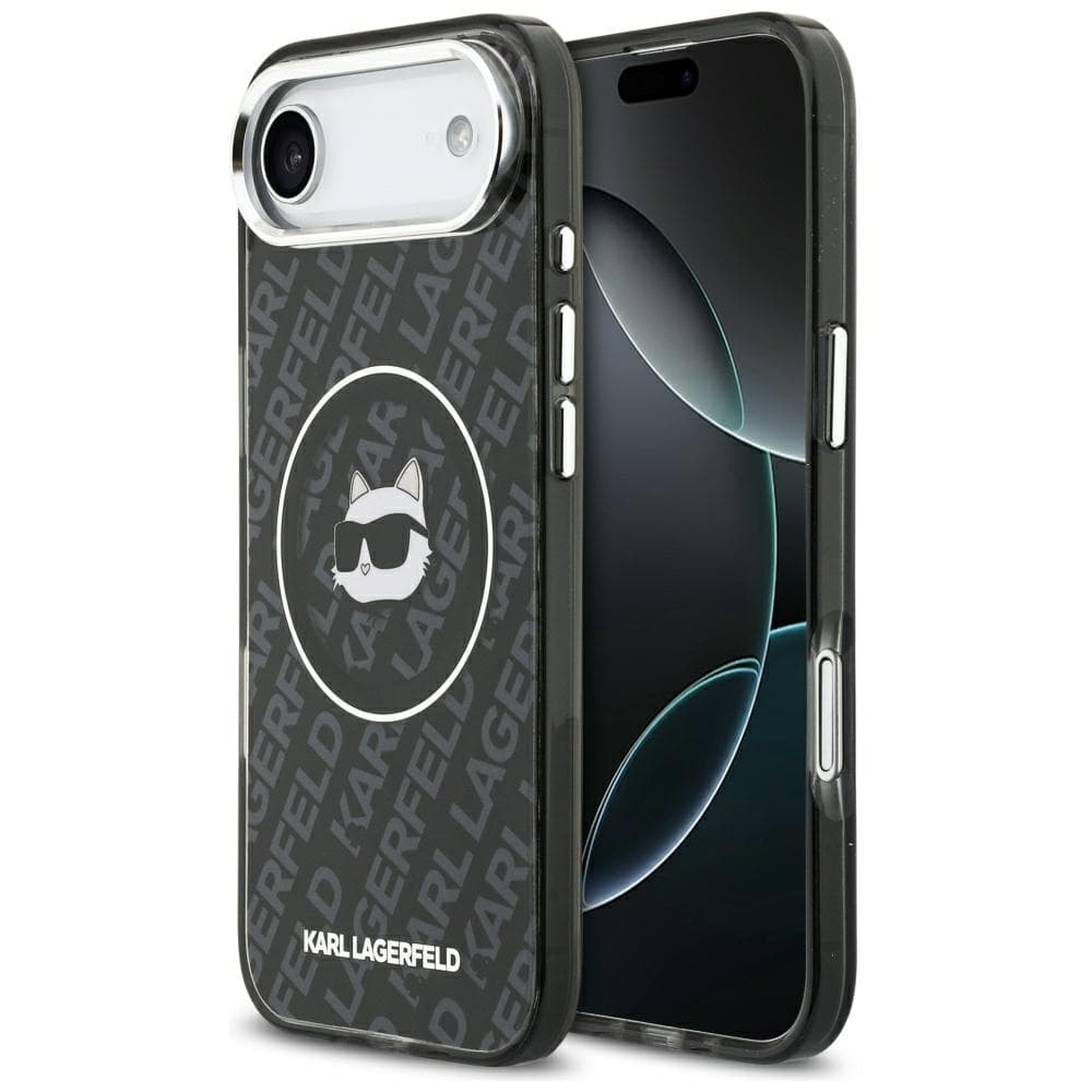 Karl Lagerfeld - IML Choupette Head Logo MagSafe (KLHMP17MHMKBCHOK) pro iPhone 17 Airčerný - náhled 1