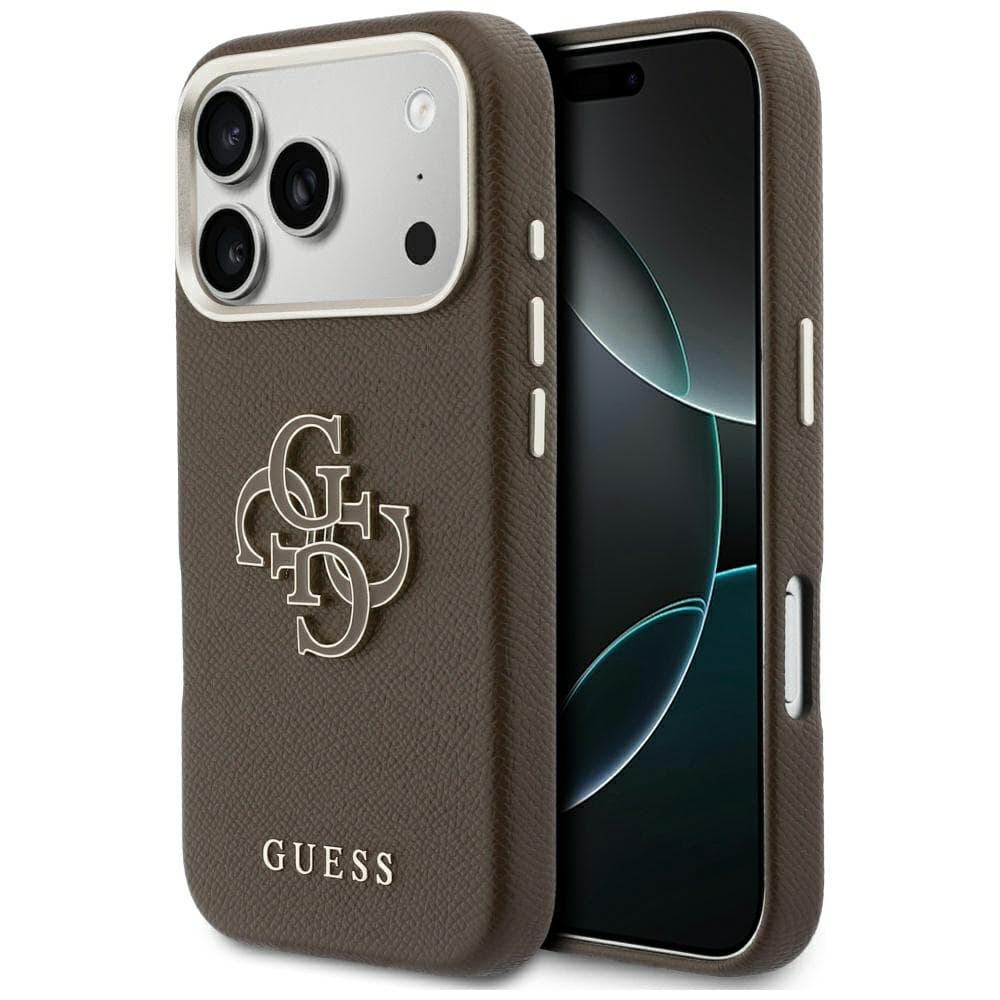 Guess - hardcase resin logo (GUHCP17X5PS4RGGW) - iPhone 17 Pro Max - hnědá - náhled 1