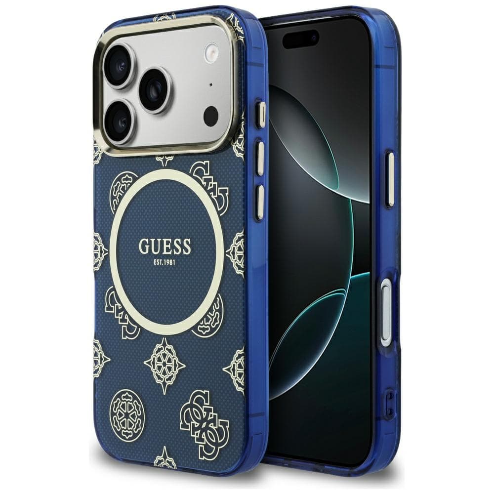 Guess IML Peony Dot MagSafe (GUHMP17L5HPOEDB) pro iPhone 17 Promodrá - náhled 1