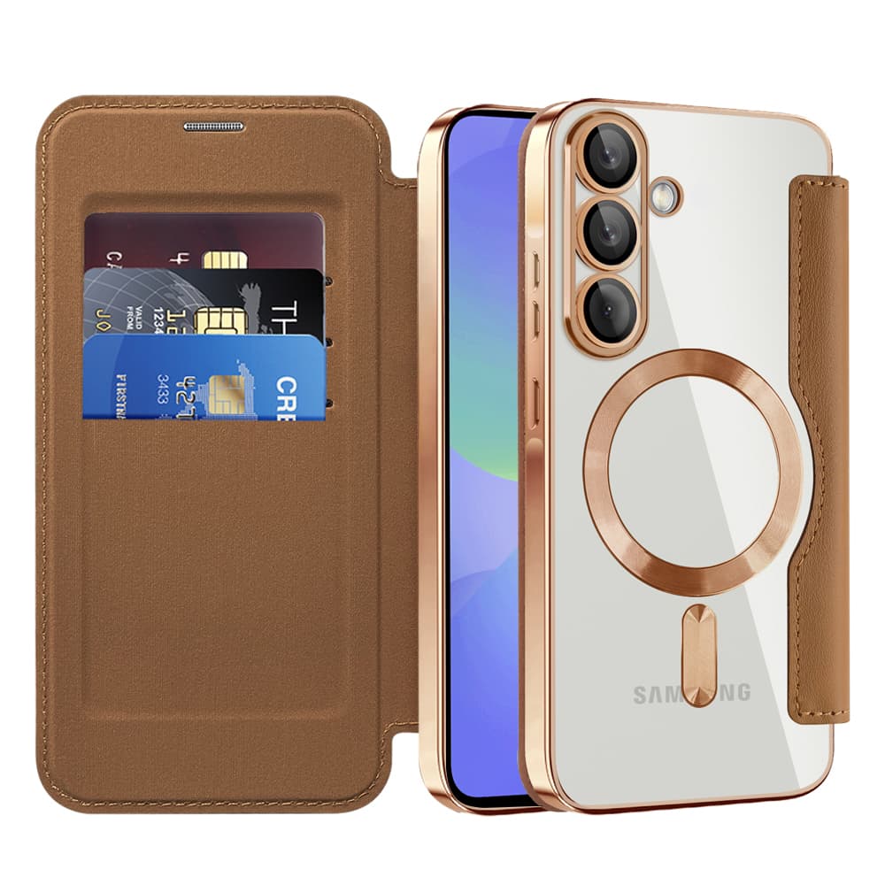 Techsuit - knížkové pouzdro SmartMag pro Samsung Galaxy A37 5Ghnědá - náhled 1