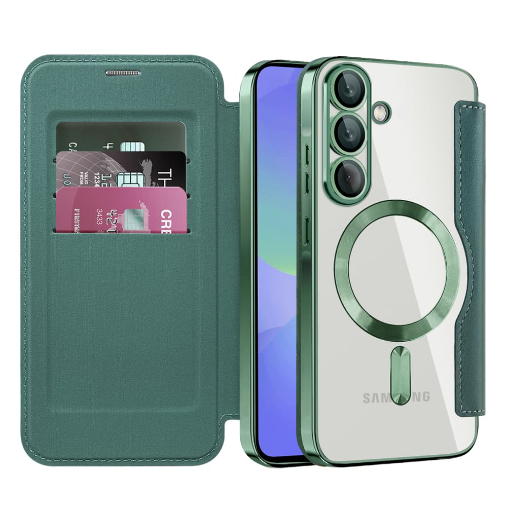 Techsuit knížkové pouzdro SmartMag pro Samsung Galaxy A37 5Gzelená - náhled 1