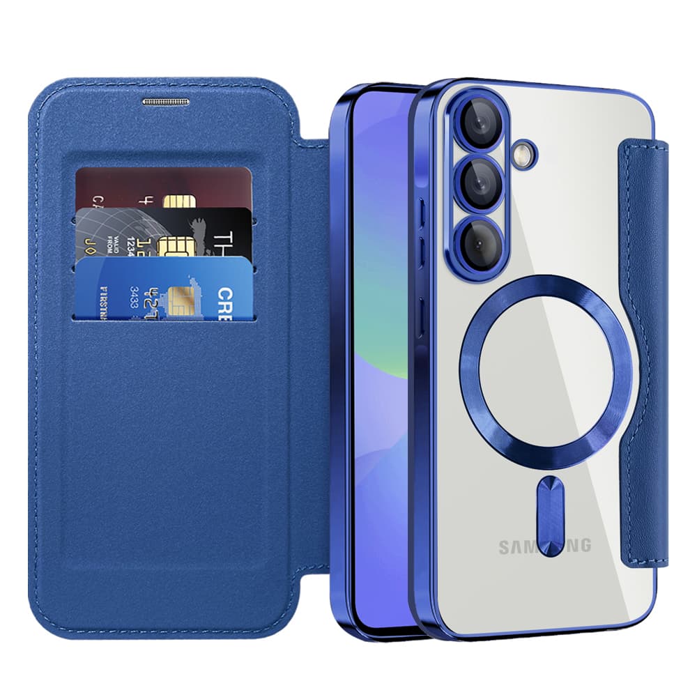 Techsuit - knížkové pouzdro SmartMag pro Samsung Galaxy A37 5G - modré - náhled 1