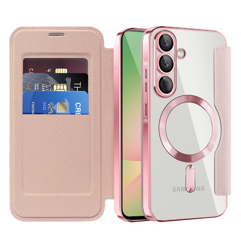 Techsuit SmartMagknížkové pouzdro pro Samsung Galaxy A57 5Grůžová - náhled 1