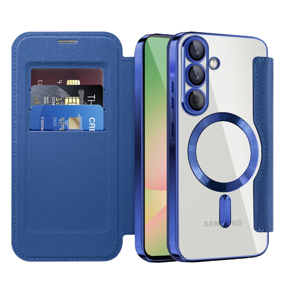 Techsuit - SmartMag knížkové pouzdro - Samsung Galaxy A57 5G - modrá - náhled 1