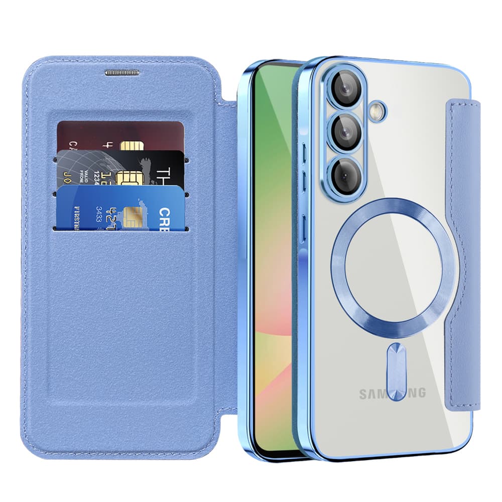 Techsuit - SmartMag knížkové pouzdro - Samsung Galaxy A57 5G - svetlomodrá - náhled 1