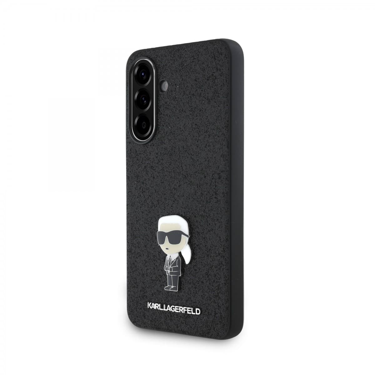 Zadní kryt Karl Lagerfeld Fixed Glitter Metal Ikonik pro Samsung Galaxy A56 Black - náhled 1