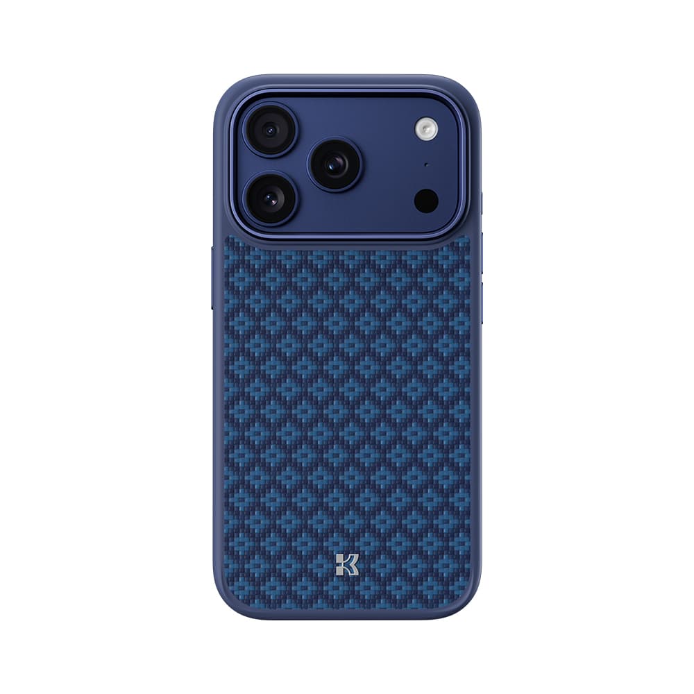 Kryt Benks Magnetic Armor Pro Armor Grid Kevlar Metal Frame 600D (YB70) pro iPhone 17 Pro Max modrý - náhled 1