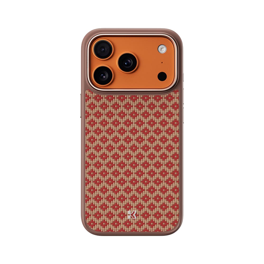 Kryt Benks Magnetic Armor Pro Armor Grid Kevlar Metal Frame 600D (YB69) pro iPhone 17 Pro oranžový - náhled 1
