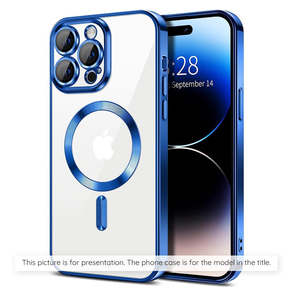 Techsuit luxusní křišťálový MagSafe pro Samsung Galaxy S26 Ultratmavě modrá