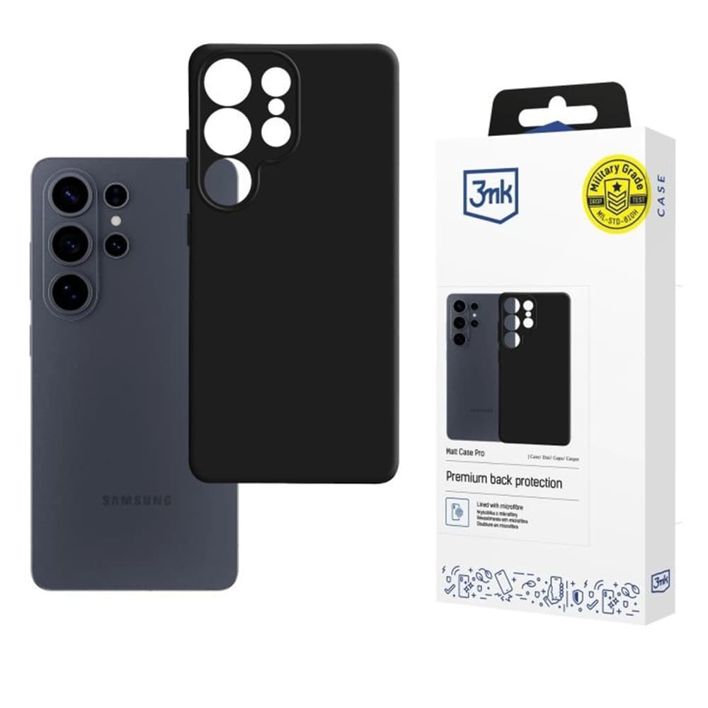 3mk Matt Case Pro - matné pouzdro pro Samsung Galaxy S26 Ultra - černé - náhled 1