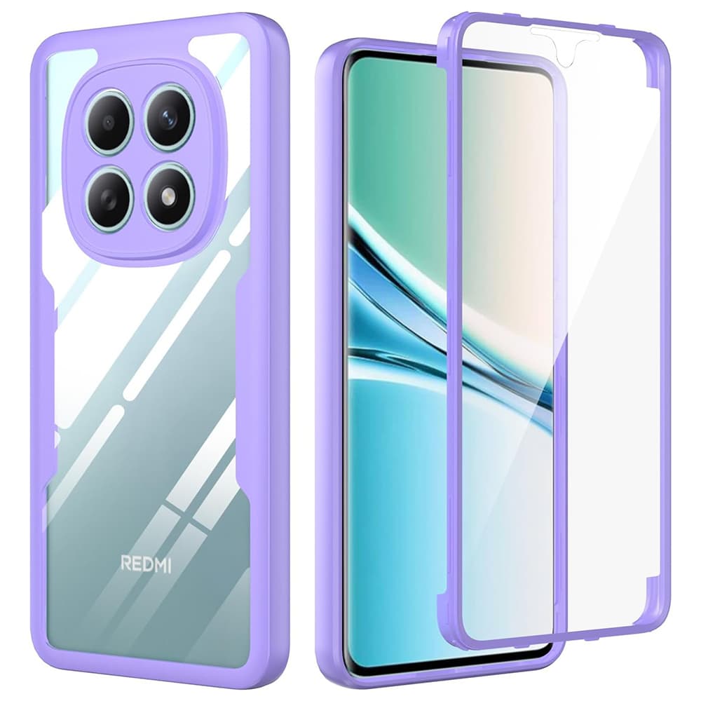 Techsuit - ColorVerse 360 Series + ochrana displeje - Xiaomi Redmi Note 15 4G - fialová - náhled 1