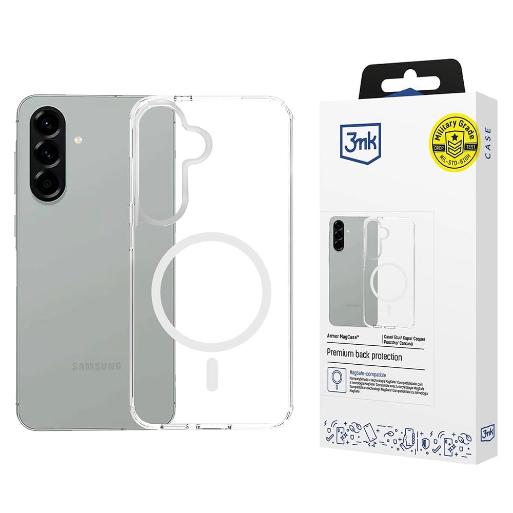 3mk Armor MagCase pro Samsung Galaxy A57 5G – průhledný - náhled 1
