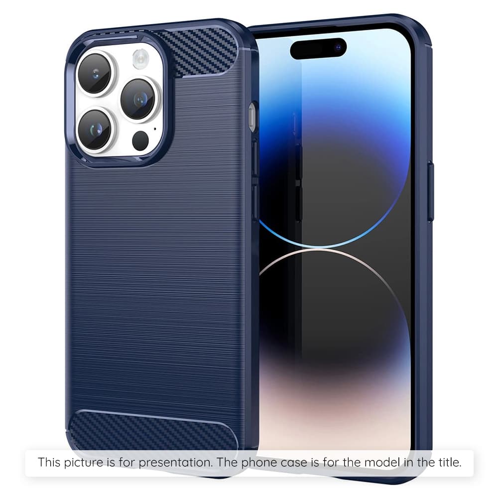 Techsuit - Carbon Silicone - Xiaomi Redmi Note 15 Pro 5G - Modrá
