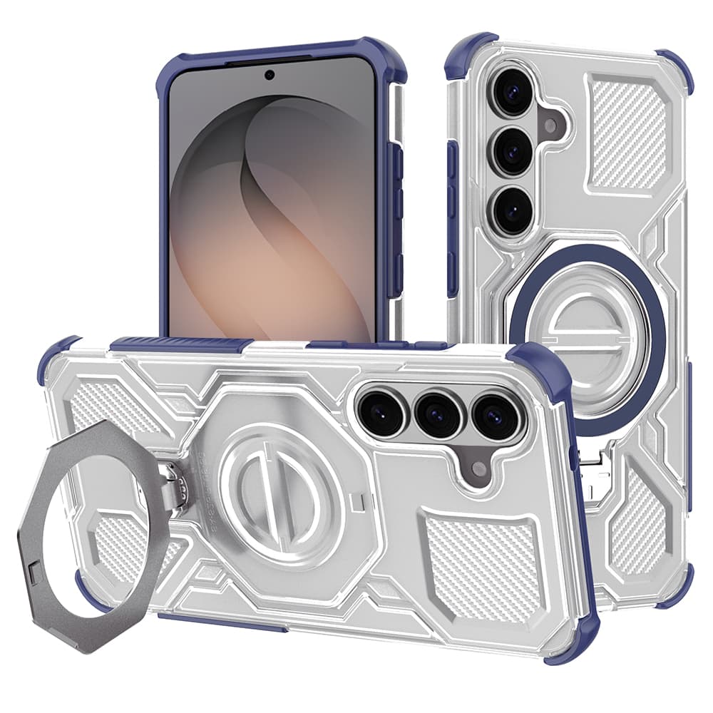 Techsuit - Carbon Shield PRO - Samsung Galaxy S26 - Modrá transparentní - náhled 1