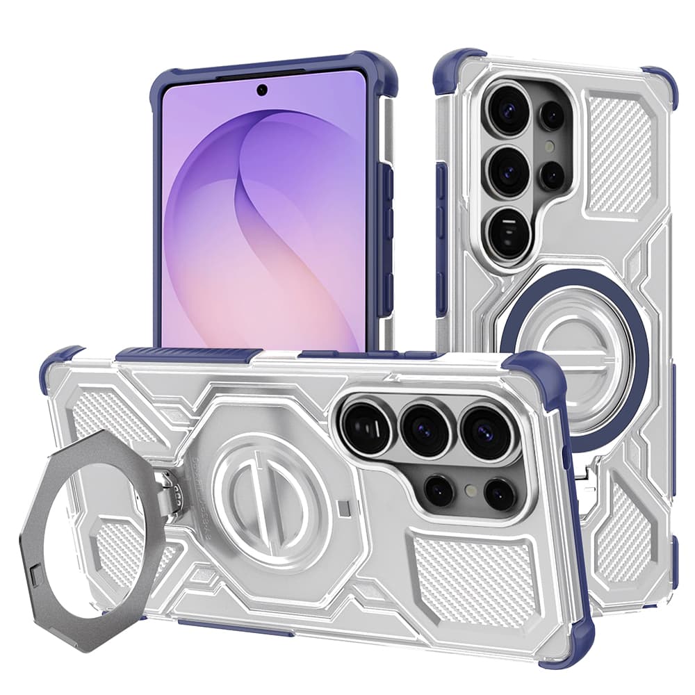 Techsuit - Carbon Shield PRO - Samsung Galaxy S26 Ultra - Modrá transparentní - náhled 1