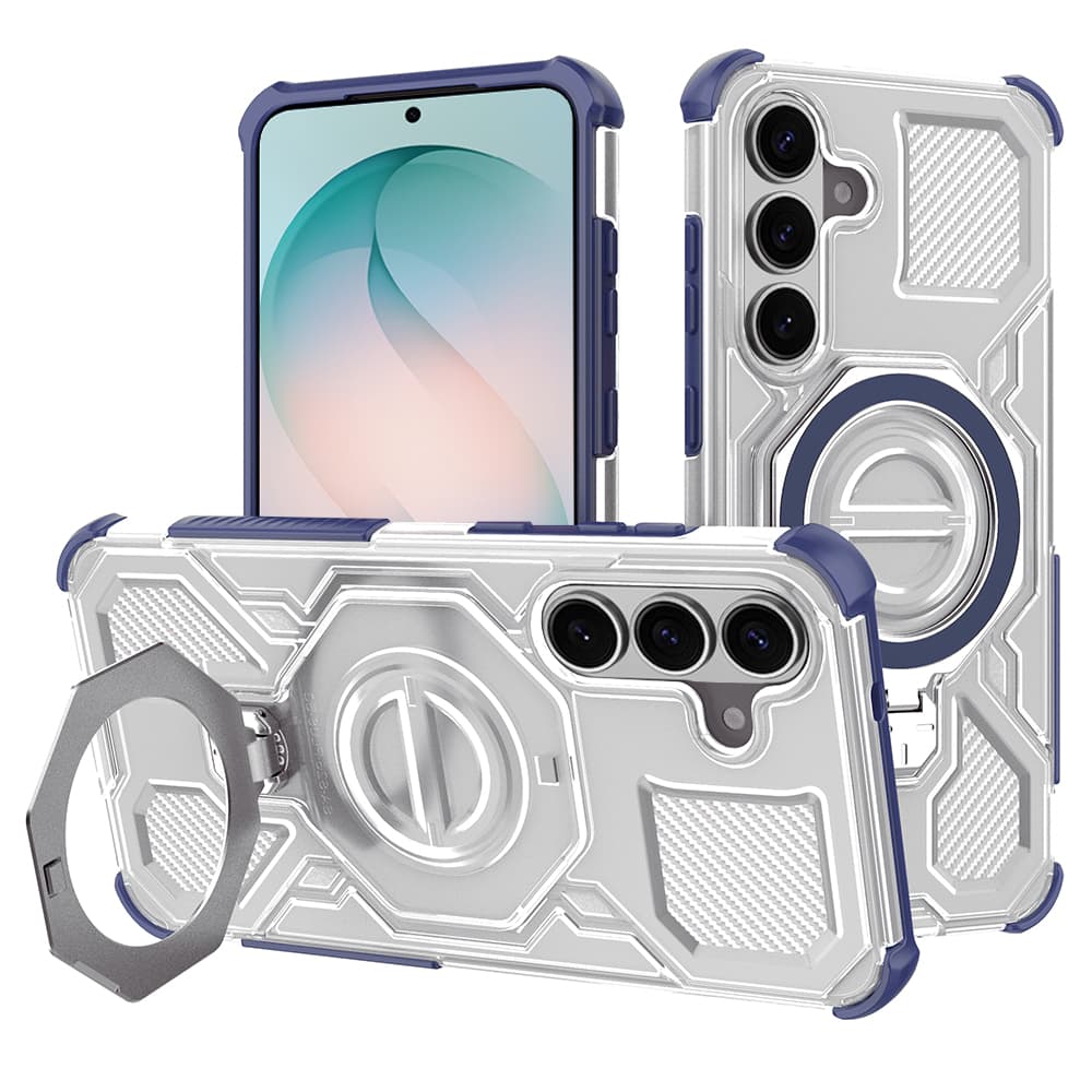 Techsuit - Carbon Shield PRO - Samsung Galaxy S26 Plus - Modrá transparentní - náhled 1