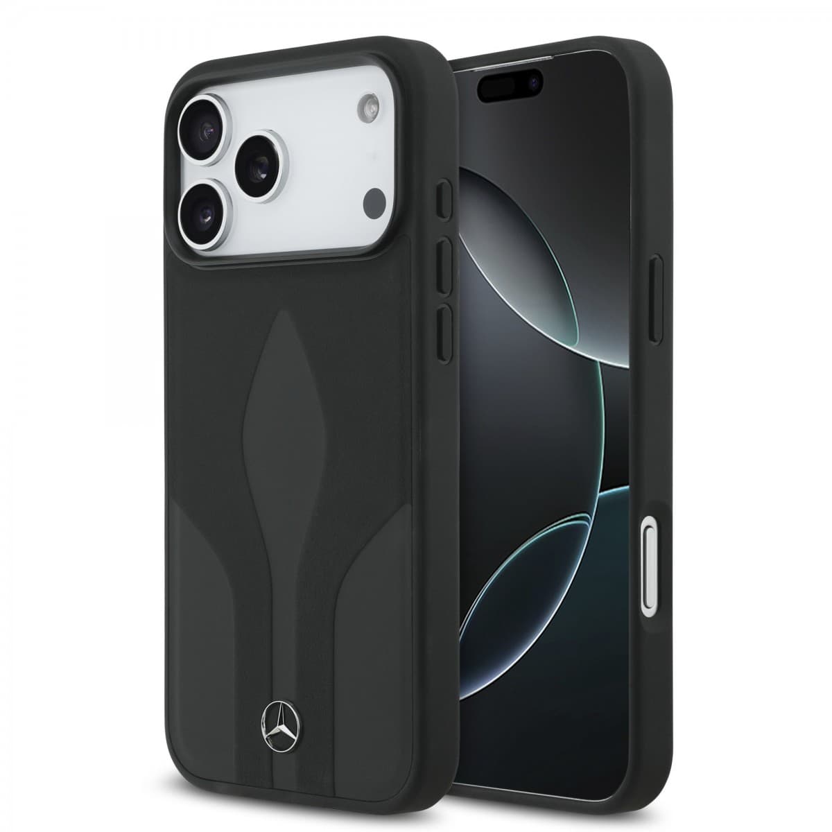 Zadní kryt Mercedes Leather The Move MagSafe pro iPhone 17 Pro Max Black - náhled 1