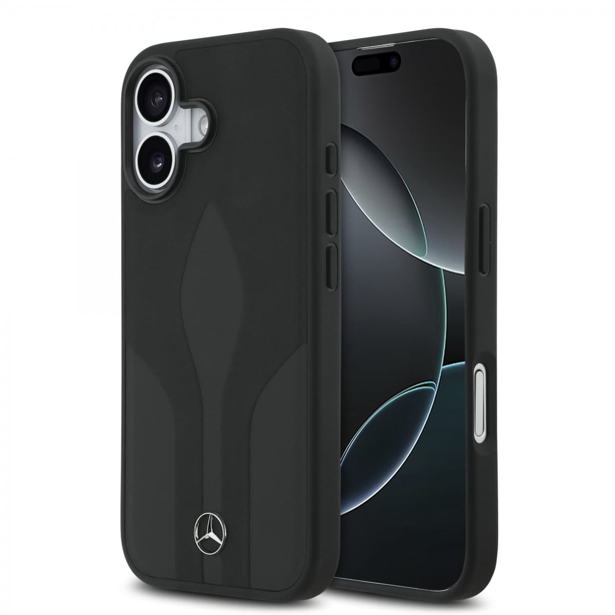 Zadní kryt Mercedes Leather The Move MagSafe pro iPhone 17 Black - náhled 1